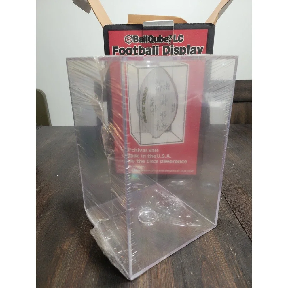 Ballqube Football Display Case - UV Protection - Brand‎ New!